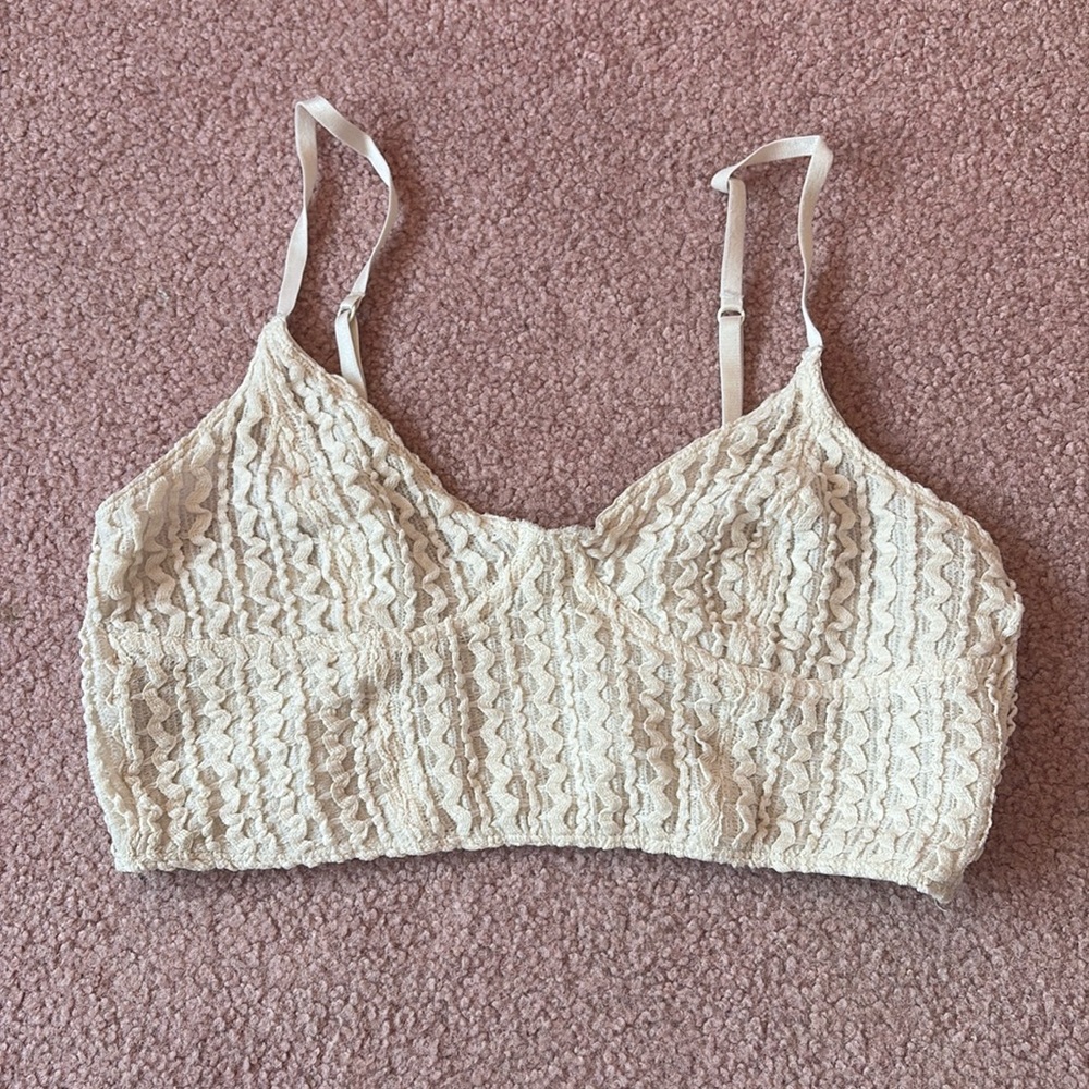 Off White Crop Top Size Small